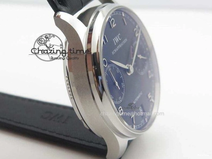 MIROTIME 0109 Portuguese Real PR IW500703 ZF 1:1 Best Edition On Black Leather Strap A Durable 7370